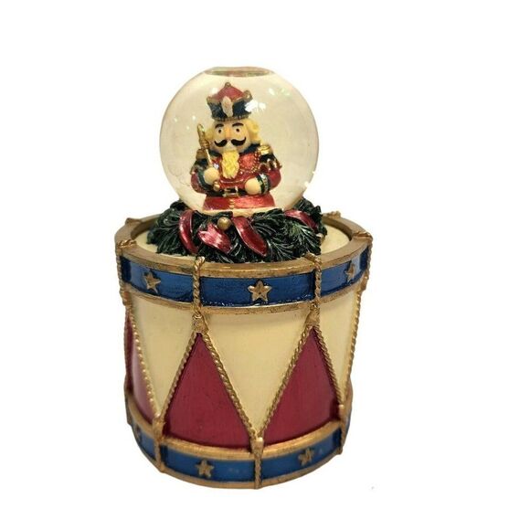 Kirkland's Mini Nutcracker Water Globe Box Christmas Snow Globe 4.5" - Picture 1 of 7